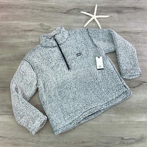 🔆RIP CURL🔆 DARK N STORMY 1/4 ZIP CREW SWEATER JACKET - Picture 2 of 15